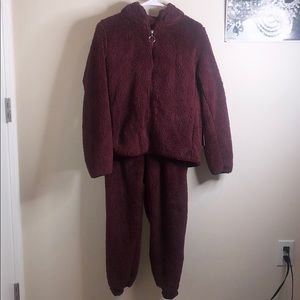 Women’s Cisono Outerwear Faux Fur Sweatsuit